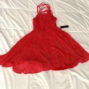 Itsy bitsy flirty strappy red dress